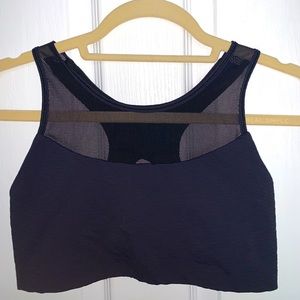 Lululemon Navy Mesh Sports Bra